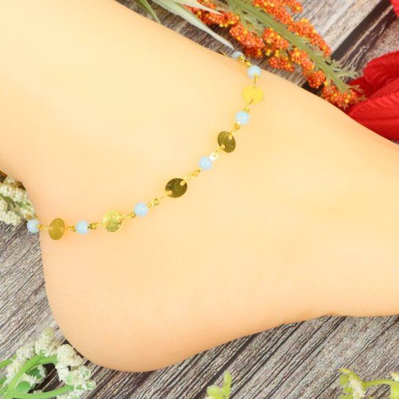 "Elegant Handmade Anklet – Delicate Jewelry for Women, MAR092012 - Picture 3 of 10